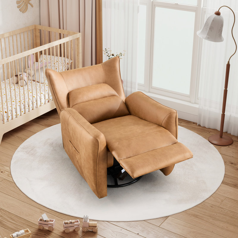 Wildon Home® Gilden 35.8'' Wide Modern and Breathable Fabric Power
